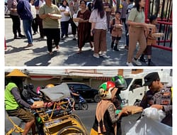 Senyum Merekah Wajah Masyarakat Surabaya Akibat Aksi Polsek Simokerto