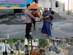 Polri Presisi” Polres Pelabuhan Tanjung Perak Berbagi Penyerahan Hewan Qurban Idul Adha 1446 Hijriah – 2025
